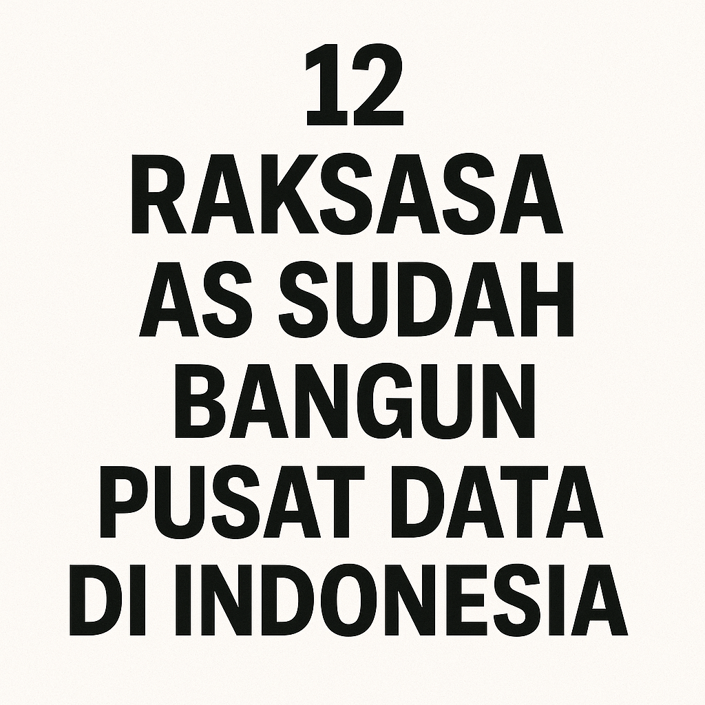 12 Raksasa AS Sudah Bangun Pusat Data Indonesia